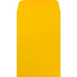 JAM Paper Open End Catalog Envelope, 6" x 9", Yellow, 100/Pack (212815443F)