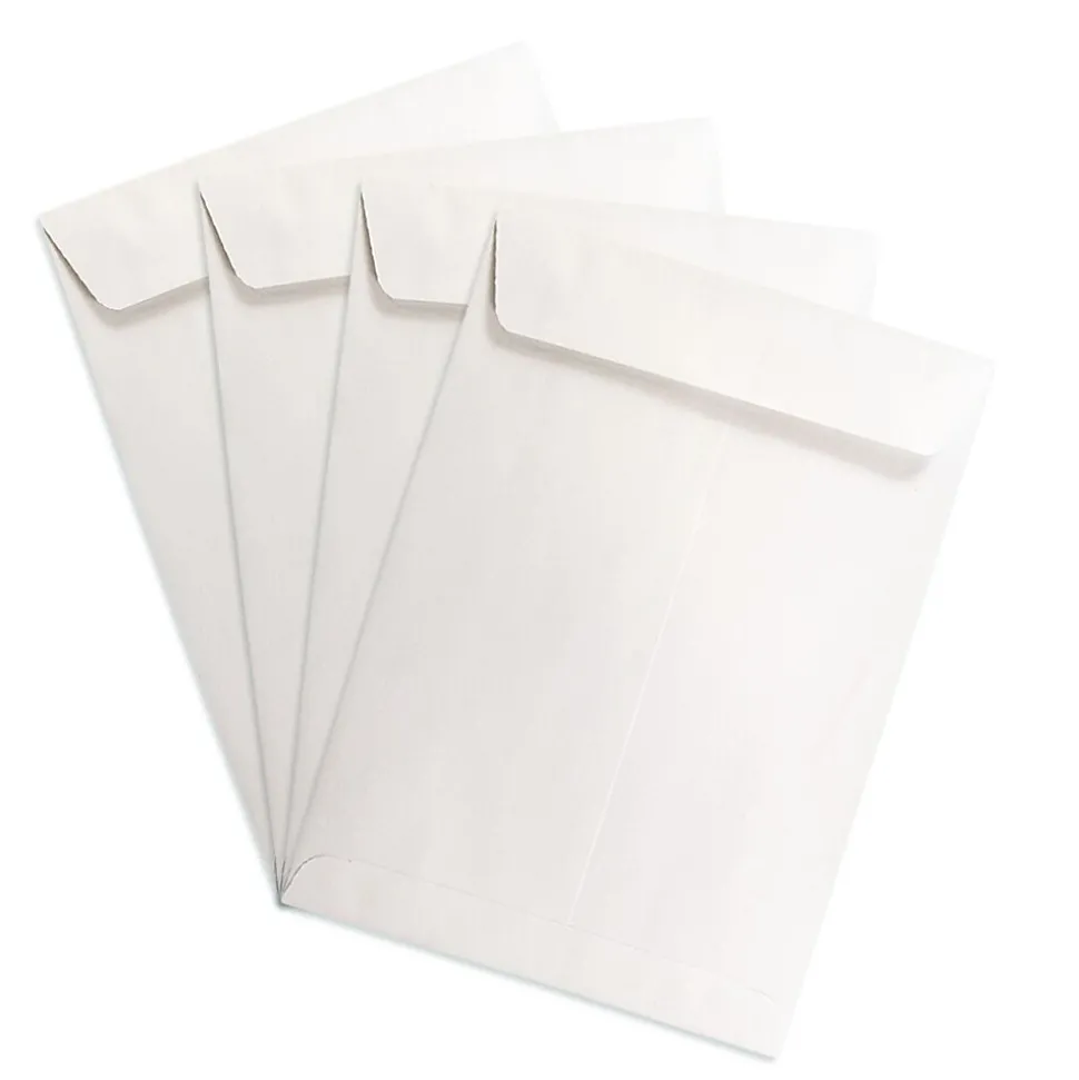 JAM Paper Open End Catalog Envelope, 7 1/2" x 10 1/2", White, 1000/Carton (4120B)