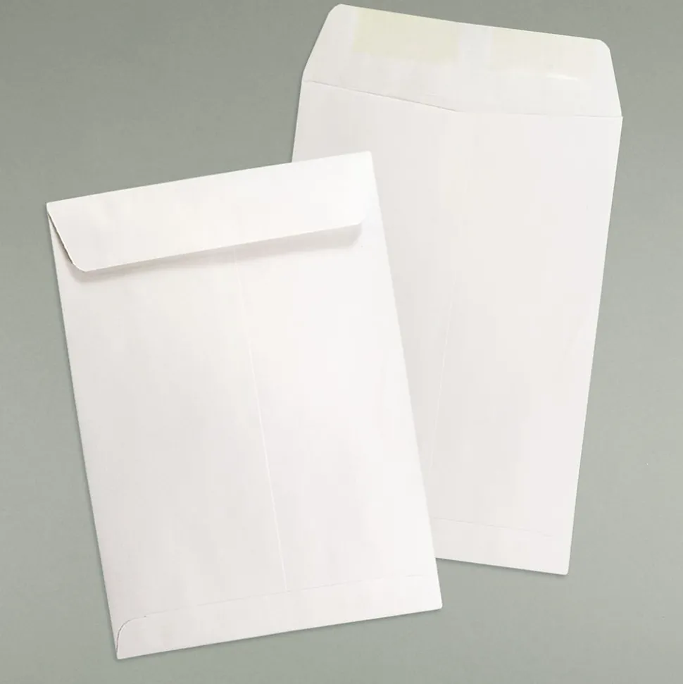 JAM Paper Open End Catalog Envelope, 7 1/2" x 10 1/2", White, 1000/Carton (4120B)