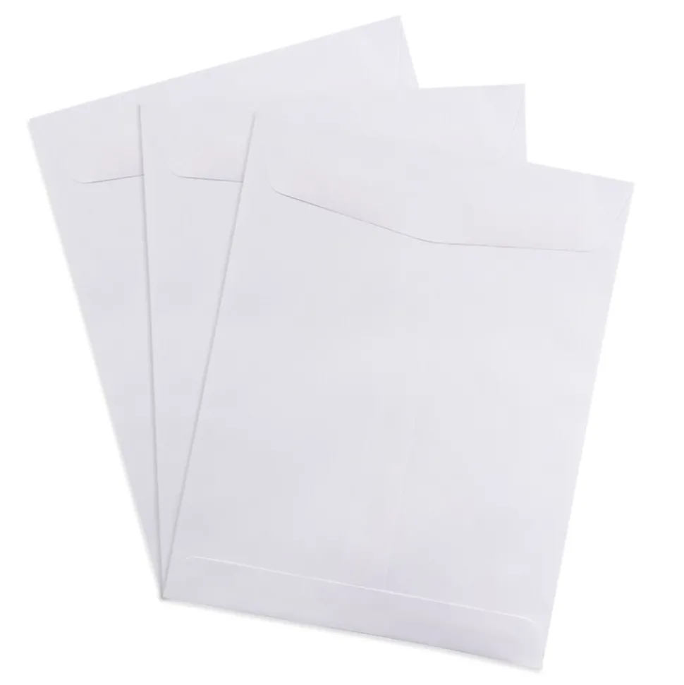 JAM Paper Open End Catalog Envelope, 8 3/4" x 11 1/4", White, 1000/Carton (4126B)