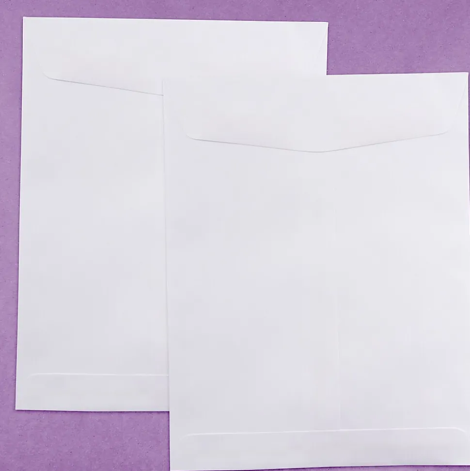 JAM Paper Open End Catalog Envelope, 8 3/4" x 11 1/4", White, 1000/Carton (4126B)