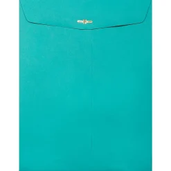JAM Paper Open End Clasp Catalog Envelope, 9" x 12", Sea Blue, 100/Box (900906997)