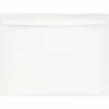 JAM Paper Open End Commercial Booklet Envelopes, Peel & Press, 9" x 12", White, 250/Pack (13751J)