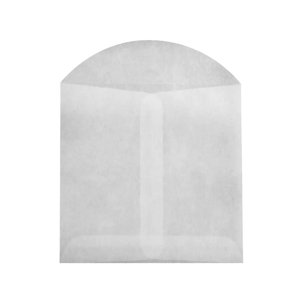 JAM PAPER Open End Envelopes, 3 3/4 x 4 3/4, Glassine, 1000/Pack (GLASS-25-1M)
