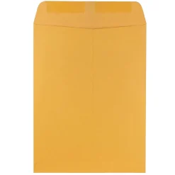 JAM Paper Open End Nonstandard Kraft Catalog Envelope, 9" x 12", Brown Kraft, 100/Pack (4132)