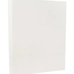 JAM Paper Parchment 65 lb. Cardstock Paper, 8.5" x 11", White, 50 Sheets/Pack (171114)