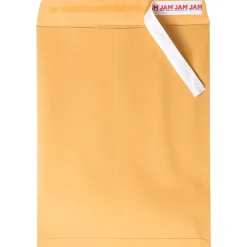 JAM Paper Peel & Seal Kraft Open End #13 Catalog Envelope, 10" x 13", Brown, 500/Pack (13034233C)