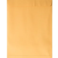 JAM Paper Peel & Seal Kraft Open End #13 Catalog Envelope, 10