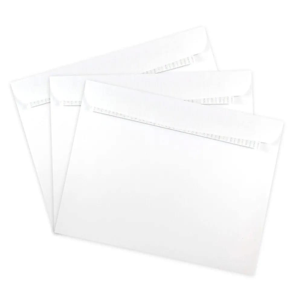 JAM Paper Peel & Seal Self Seal #13 Booklet Envelope, 10" x 13", White, 500/Pack (356828787)