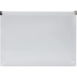JAM Paper Plastic Envelopes with Zip Closure, Small, 4.5 x 6.5, Clear, 12/Pack (473Z1CL)