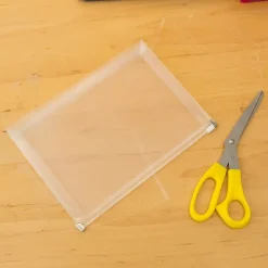 JAM Paper Plastic Envelopes with Zip Closure, Small, 4.5 x 6.5, Clear, 12/Pack (473Z1CL)