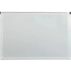 JAM Paper Plastic Envelopes with Zip Closure, Legal Booklet, 9.5 x 14.5, Clear, 12/Pack (219Z1CL)