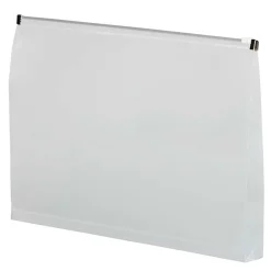 JAM Paper Plastic Envelopes with Zip Closure, Legal Booklet, 9.5 x 14.5, Clear, 12/Pack (219Z1CL)