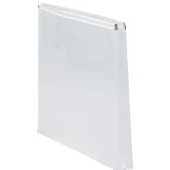 JAM Paper Plastic Envelopes with Zip Closure, Letter Size, Clear, 12/Pack (218Z1CL)