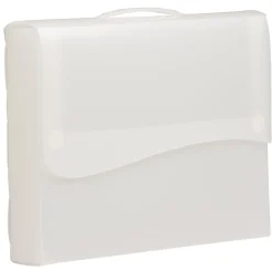 JAM Paper Plastic Portfolio Case with Hook & Loop Closure, Clear (34834475)