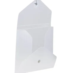 JAM Paper Plastic Portfolio Case with Drawstring Closure, Clear Frost (354609)