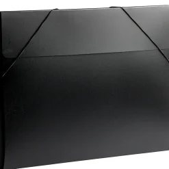 JAM Paper Plastic Portfolio Case with Elastic Closure, Black (6102 027)