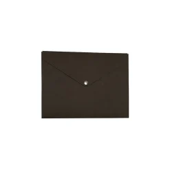 JAM Paper Plastic Portfolio Case with Snap Closure, Brown Kraft (BRCF3E)