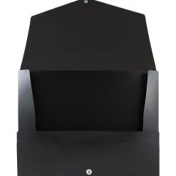 JAM Paper Plastic Portfolio Case with Snap Closure, Black (2000027)