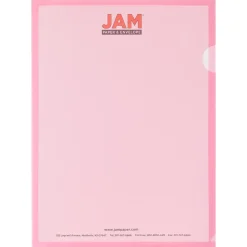JAM Paper Plastic Sleeves, 9" x 12", Red, 12/Pack (2226316989)