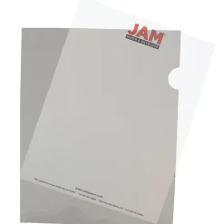 JAM Paper® Plastic Sleeves, 9" x 12", Smoke Gray, 120/Pack (2226316990B)
