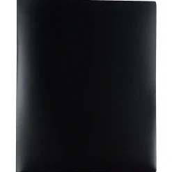 JAM Paper 6-Pocket Heavy Duty Plastic Folders, Black, 2/Pack (389MP6bl)