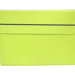 JAM Paper Portfolio Case with Elastic Closure, Lime Green (154528543)