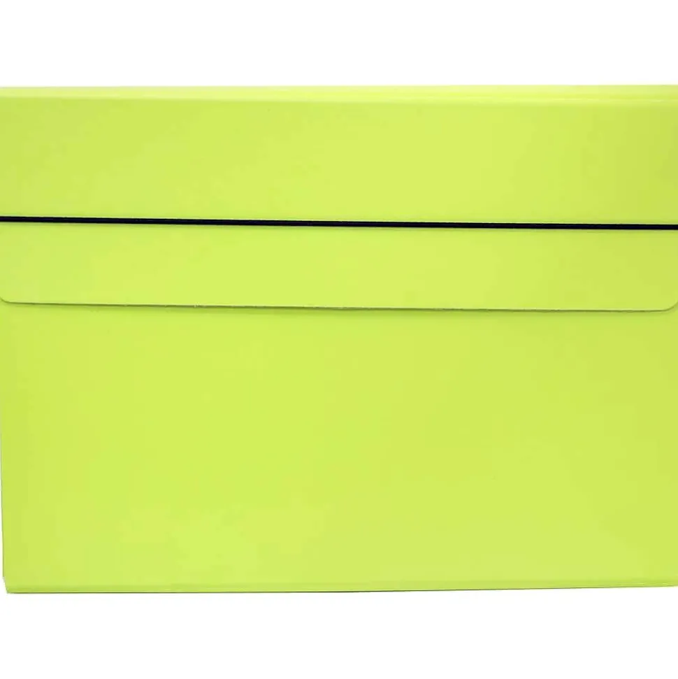 JAM Paper Portfolio Case with Elastic Closure, Lime Green (154528543)