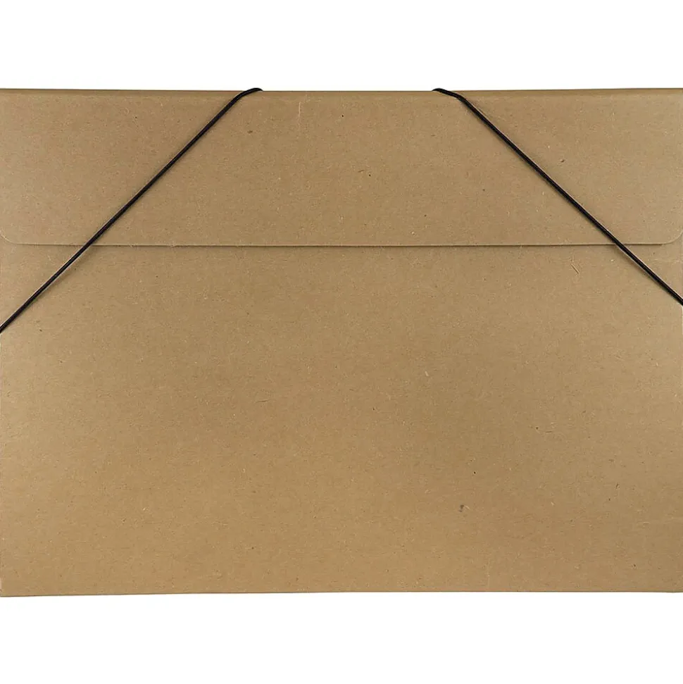 JAM Paper Portfolio Case with Elastic Closure, Natural Brown (6102 201)