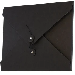 JAM Paper Portfolio Case with Drawstring Closure, Black (2011 202)
