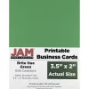 JAM Paper® Printable Business Cards, 3 1/2 x 2, Green, 100/Pack (22128335)