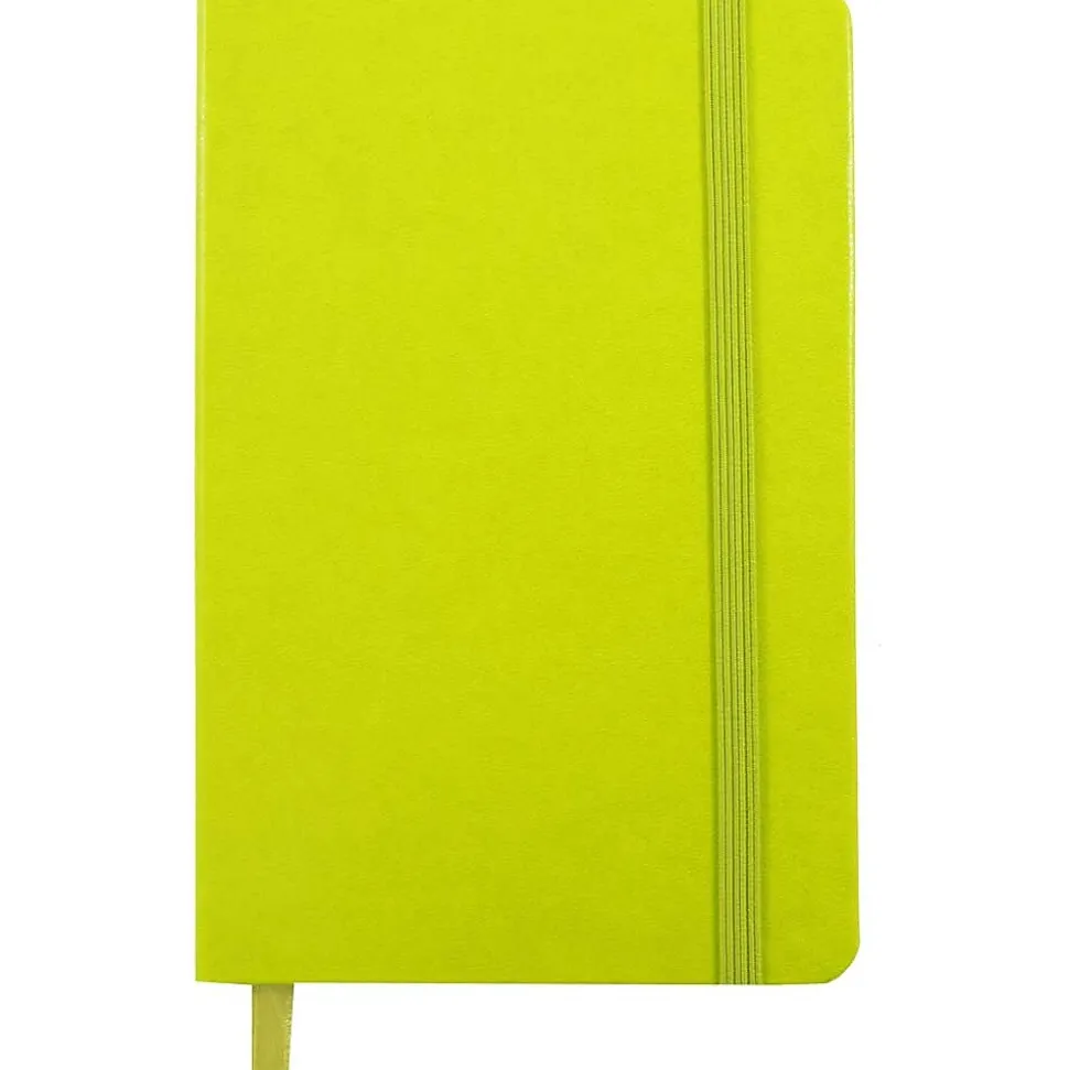 JAM Paper Professional Notebooks, 5.8" x 8.3", Wide Ruled, 70 Sheets, Green (340528859)