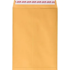 JAM Paper Self Seal Catalog Envelope, 10 1/2" x 7 1/2", Brown Kraft Manila, 100/Pack (13034230D)