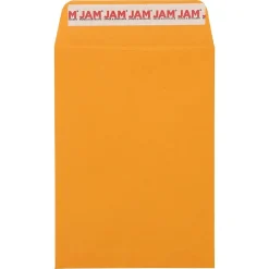 JAM PAPER Self Seal Catalog Envelopes, 5 1/2" x 7 1/2", Brown Kraft Manila, 100/Pack (400238465D)