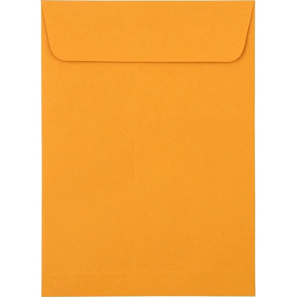 JAM PAPER Self Seal Catalog Envelopes, 5 1/2" x 7 1/2", Brown Kraft Manila, 100/Pack (400238465D)