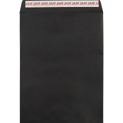 JAM Paper Self Seal Catalog Envelope, 9" x 12", Black, 50/Pack (260147509I)