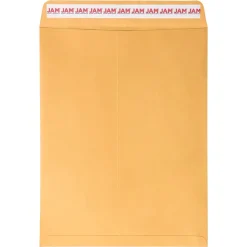JAM PAPER Self Seal Catalog Envelopes, 10" x 13", Brown Kraft Manila, 100/Pack (13034233D)
