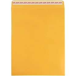 JAM Paper Self Seal Catalog Envelope, 11 1/2" x 14 1/2", Brown Kraft Manila, 100/Pack (13034235D)