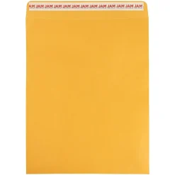 JAM Paper Self Seal Catalog Envelope 11 1/2" x 14 1/2", Brown Kraft Manila, 50/Pack (13034235i)