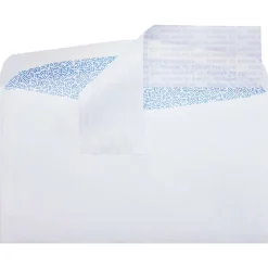 JAM Paper Self Seal Security Tinted #6 3/4 Business Envelopes, 3 5/8" x 6 1/2", White, 50/Pack (72634-50)