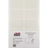 JAM Paper® Self-Adhesive Business Card Holders, 2 x 3 1/2, Clear, 30 Label Pockets/Pack (6187815065B)