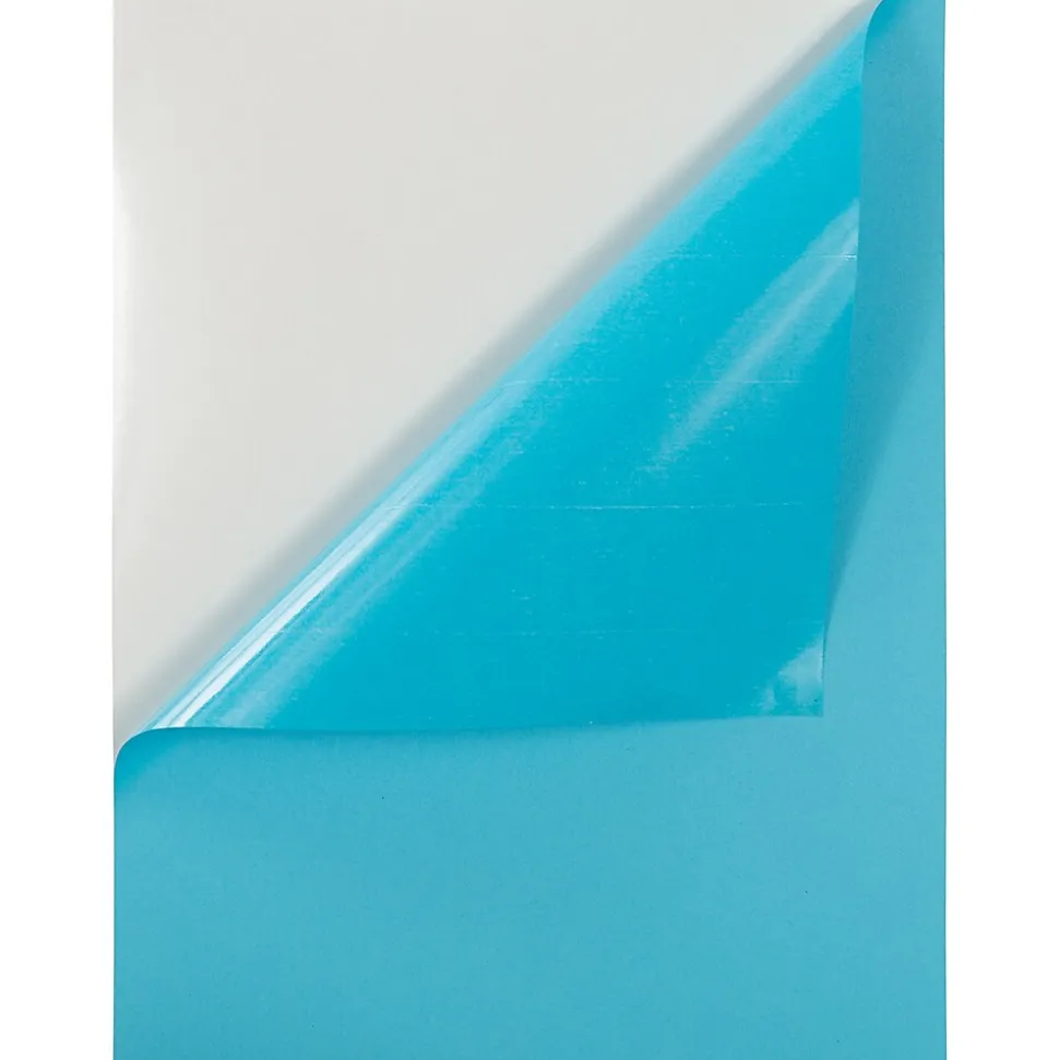 JAM Paper Shipping Labels, 8 1/2" x 11", Blue, 1 Label/Sheet, 10 Labels/Pack (337628605)