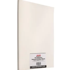 JAM Paper Strathmore 88 lb. Cardstock Paper, 11" x 17", Natural White, 50 Sheets/Pack (17430341)