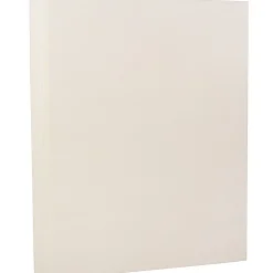 JAM Paper Strathmore 130 lb. Cardstock Paper, 8.5" x 11", Natural White, 25 Sheets/Pack (1196724)