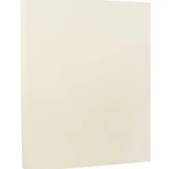 JAM Paper Strathmore 80 lb. Cardstock Paper, 8.5" x 11", Ivory Wove, 250 Sheets/Ream (301125B)