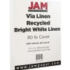 JAM Paper Strathmore 80 lb. Cardstock Paper, 8.5" x 11", Bright White, 250 Sheets/Ream (144000B)