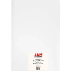 JAM Paper Strathmore 88 lb. Cardstock Paper, 11" x 17", Bright White, 250 Sheets/Ream (41747390B)