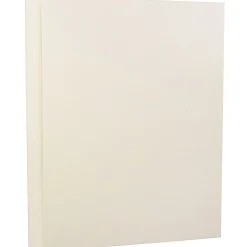 JAM Paper® Strathmore 24lb Paper, 8.5 x 11, Natural White Linen, 500 Sheets/Ream (143530B)