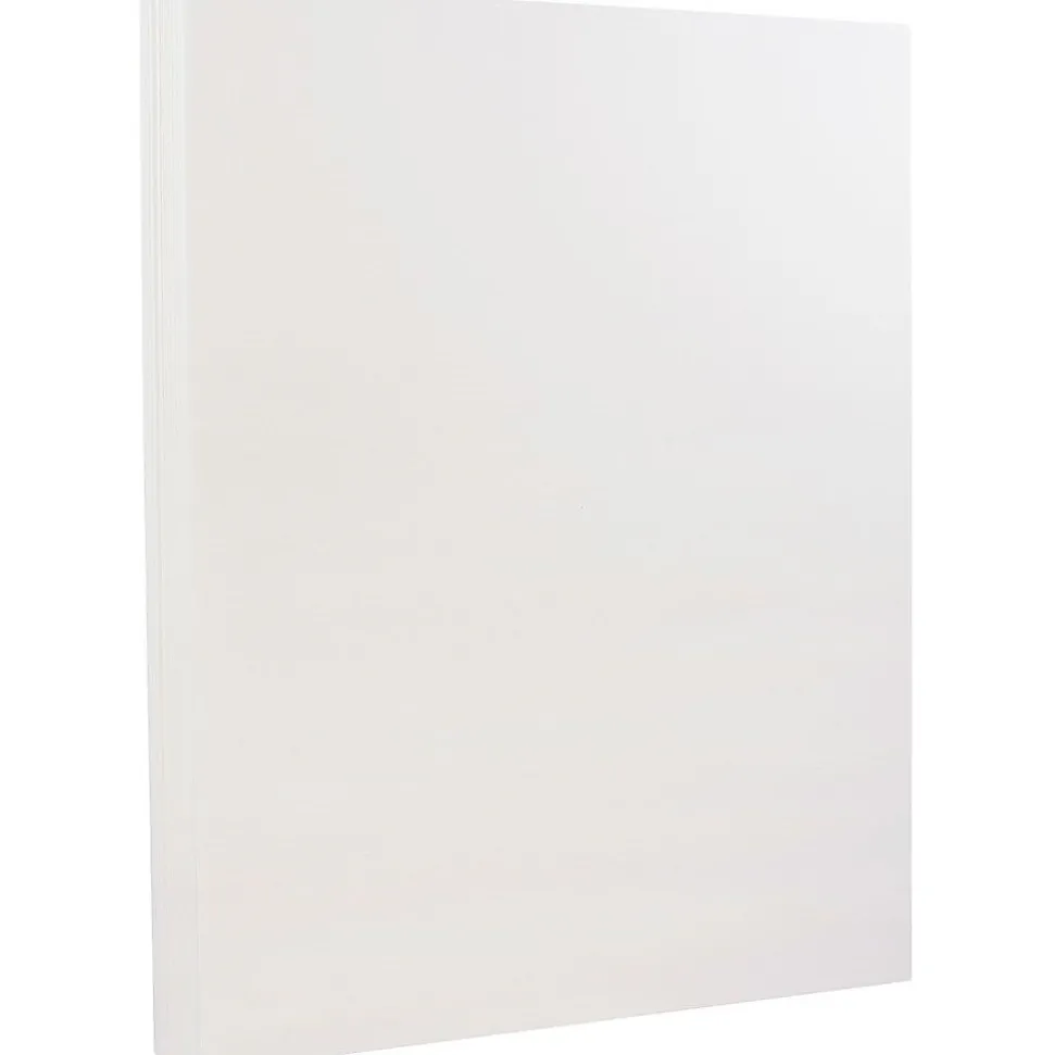 JAM Paper® Strathmore 28lb Paper, 8.5 x 11, Bright White Wove, 100 Sheets/Pack (300230)