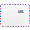 JAM Paper Tear-Proof Tyvek Open End Catalog Envelopes, 9" x 12", White Airmail, 10/Pack (2131102A)